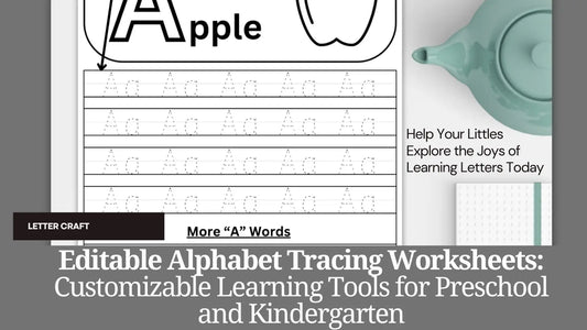Editable Alphabet Tracing Worksheets: Customizable Learning Tools for Preschool and Kindergarten