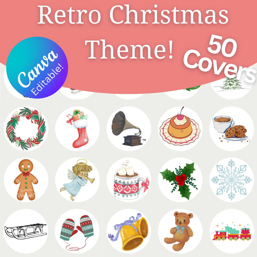 Retro Christmas Instagram Highlight Covers