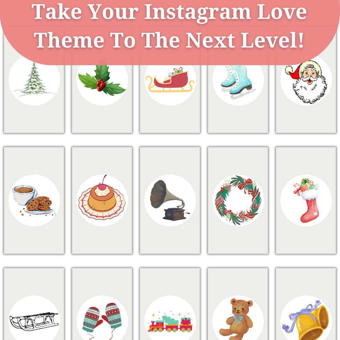 Retro Christmas Instagram Highlight Covers