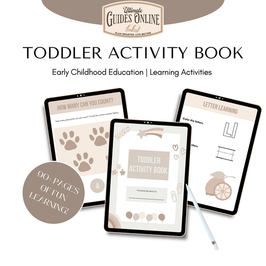 Fun Toddler Activity Book - Ultimate Guides Online