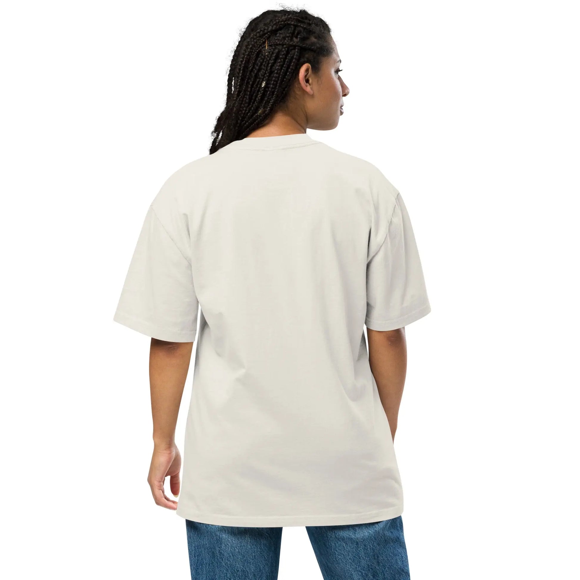 Back profile of faded bone rv camping t-shirt