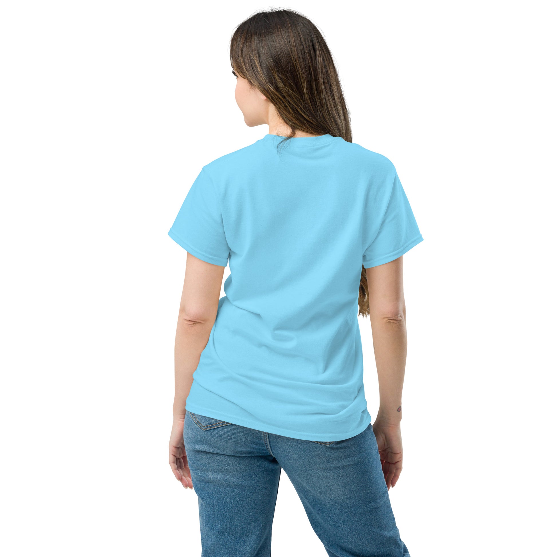 You are my sunshine sunflower Sky Blue color back profile tshirt